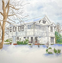 Load image into Gallery viewer, Custom Home/Business Ink & Watercolor Portraits