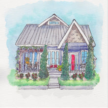 Load image into Gallery viewer, Custom Home/Business Ink & Watercolor Portraits