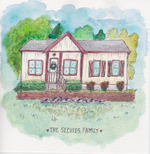 Load image into Gallery viewer, Custom Home/Business Ink & Watercolor Portraits